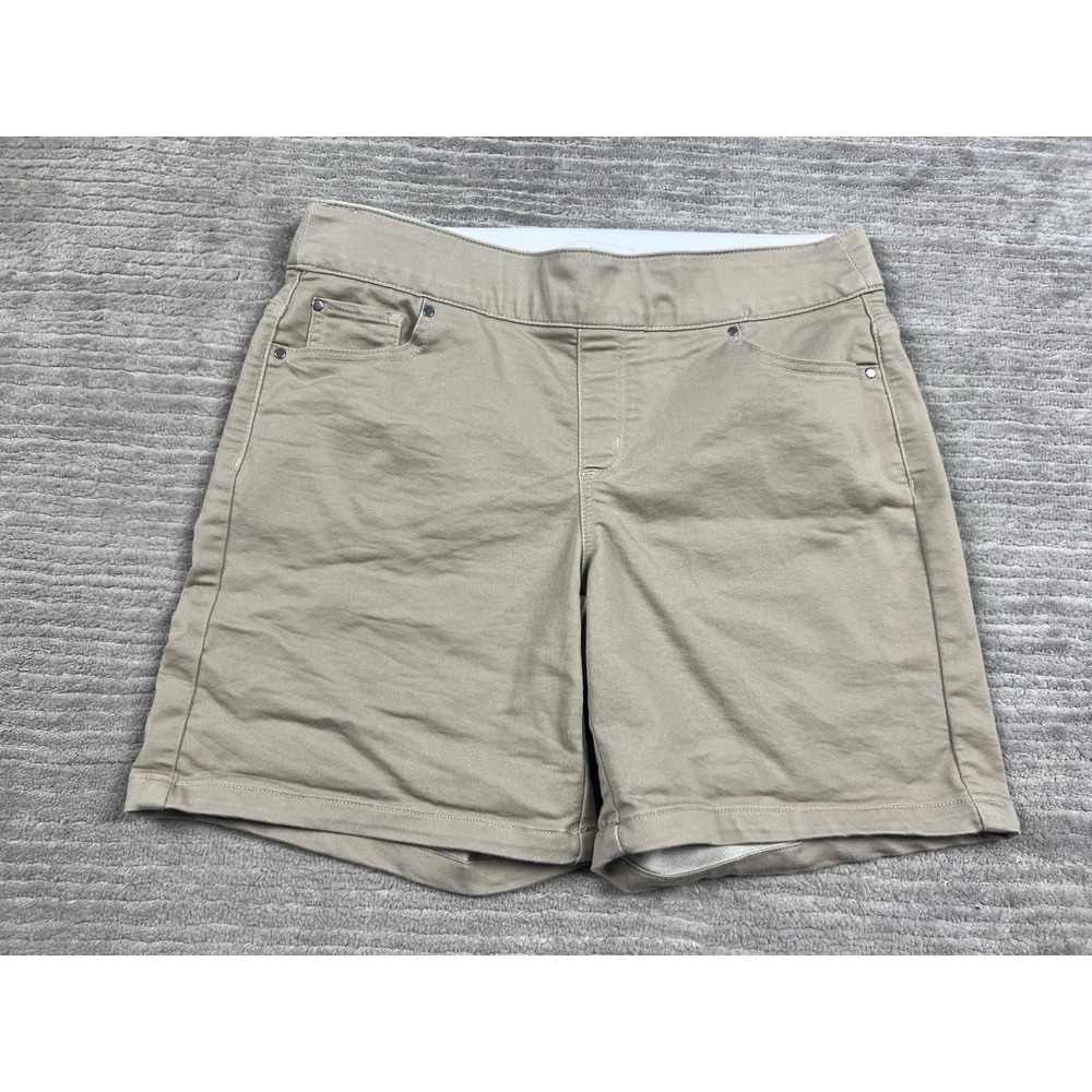 Kim Rogers Shorts Womens 8 Beige Elastic Waist Pull On Hiking‎ Outdoors